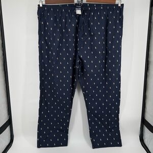 Polo by Ralph Lauren Men's Navy Sleepwear Bottoms with Logo Pattern Sz 4XT NWT